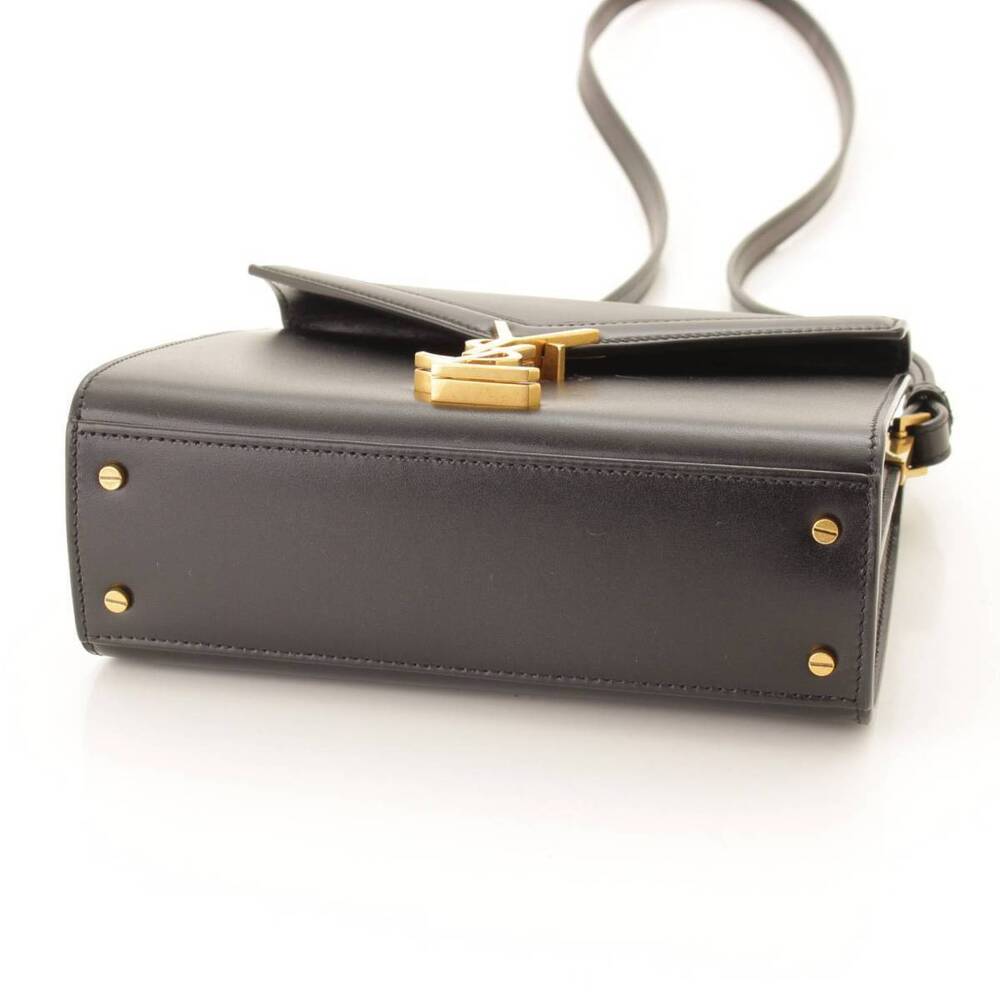 Saint Laurent Cassandra Leather Handbag Black - Picture 5 of 9